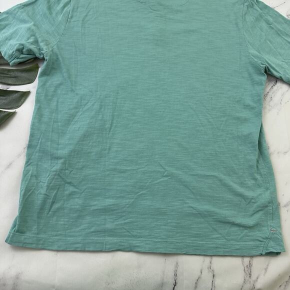 Tommy Bahama Mens Polo Shirt Size L Light Teal Blue Short Sleeve Solid - Picture 12 of 12